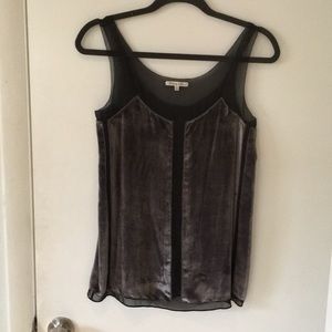 Romantic silk velvet top